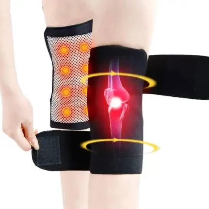 genouillères auto-chauffantes tourmaline pour soulagement douleur arthrose rhumatisme genoux 2 pcs