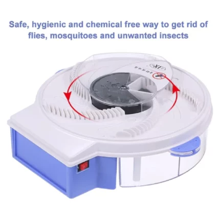 piège à mouches et moustiques électrique rotatif 5w