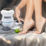 ponceuse râpe électrique anti-callosités pour pieds avec 2 têtes