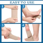 2 semelles chaussettes orthopédiques soutien de voûte plantaire avec gel-doux