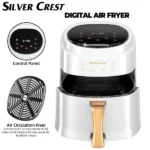 silver crest air fryer friteuse à air jd689b 8l 1400w blanc