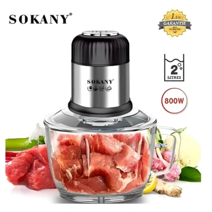 sokany hachoir électrique 2l sk-7025 800w