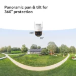 caméra de surveillance smart imou cruiser sc 5mp 3k wifi avec sirène lumineuse, détection ai, zoom x8