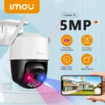 caméra de surveillance smart imou cruiser sc 5mp 3k wifi avec sirène lumineuse, détection ai, zoom x8