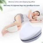 coussin orthopédique cœur en mousse à mémoire de forme pour les genoux, jambes, hanches et bas du dos