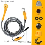kit de douche portable 12v pour voiture et camping