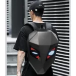 gelrova loy sac à dos led intelligent knight à yeux avec écran programmable étanche pour moto