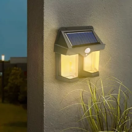 lampe solaire 2 led avec détecteur de mouvement cl-228