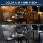 Caméra de Surveillance PTZ Solaire 4G Double Lens 4K HD 8MP A30 Golden Eye – Image 4