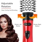 brosse soufflante rotative multistyler 2en1, bigoudi + lisseur