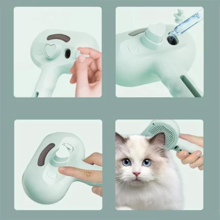 brosse vaporisateur spray 3en1 pour chats et chiens felanis
