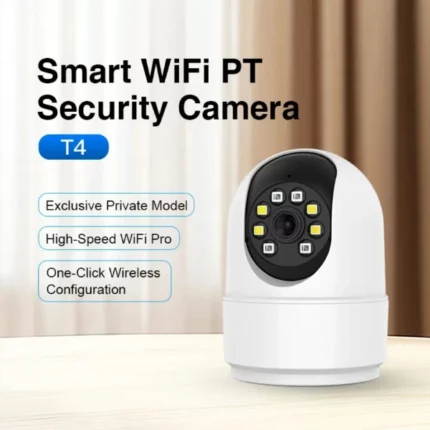 caméra de surveillance interne ptz wifi t4 c996 5mp, vision nocturne
