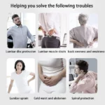 ceinture de soutien lombaire avec thérapie magnétique auto-chauffante