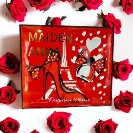 coffret cadeau parfum femme maiden anna jean miss red heel talon rouge