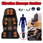 coussin housse de siège électrique chauffant de massage multifonctionnel pour chaise de voiture et bureau