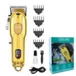 daling dl-1538 tondeuse à cheveux rechargeable led gold