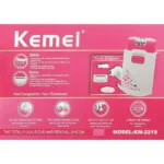 kemei épilateur et rasoir électrique rechargeable 2en1 km-2219