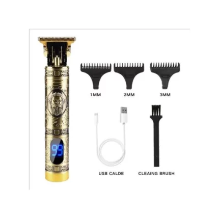 kemei km-1325 tondeuse à cheveux métallique pro sans fil, finition 0mm