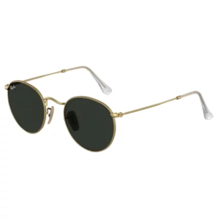 lunettes de soleil originales ray-ban round metal rb3447 g15 lens noir