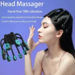 masseur de tête cuir chevelu électrique intelligent en forme de pieuvre à 360°, stimulant la croissance des cheveux et la relaxation musculaire