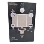miroir de maquillage pliable avec rétroéclairage 36led vanity mirror