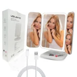 miroir de maquillage pliable avec rétroéclairage led lighted vanity mirror