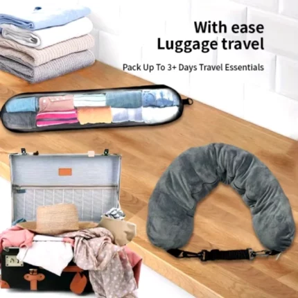 oreiller de voyage dreamshore remplissable pour bagages supplémentaires