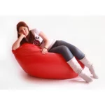 pouf pacha poire similicuir xxl 80x130cm