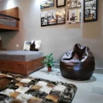 pouf pacha poire similicuir xxl 80x130cm