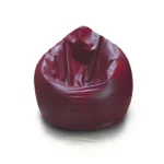 pouf pacha poire similicuir xxl 80x130cm bordeaux