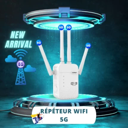 répéteur wifi sans fil 300mbps 5g double bande 2.4ghz 5ghz