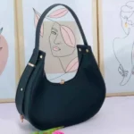 sac à main en cuir pu à bandoulière tendance chic noir