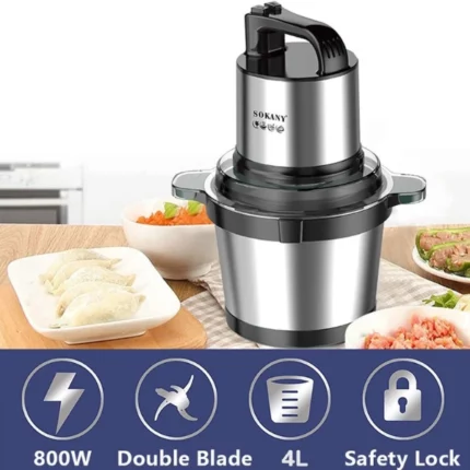 sokany hachoir électrique sk-7028 4l 800w