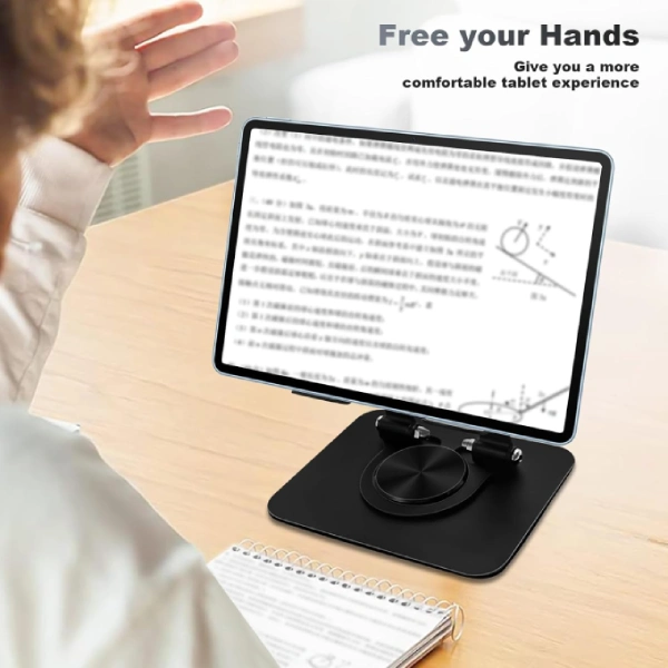 ULANZI Support Tablette Lit Rotatif 360° - Bras Aluminium Robuste Pour IPad, IPhone, Pro, Air & Mini