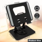 support smartphone téléphone portable et tablette réglable rotatif à 360° en alliage d'aluminium, écrans 4-13"