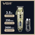 tondeuse à cheveux professionnelle rechargeable vgr v-005