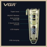 tondeuse à cheveux professionnelle rechargeable vgr v-005