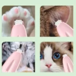 tondeuse de précision électrique silencieuse rose pour animaux de compagnie chats et chiens avec éclairage led