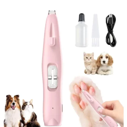 tondeuse de précision électrique silencieuse pour animaux de compagnie chats et chiens avec éclairage led