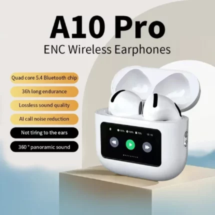 airpods a10 pro avec afficheur led tactile, bluetooth 5.4