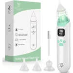 aspirateur nasal électrique pour bébé avec 3 niveaux d'aspiration, musique et lumière