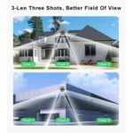 Caméra de Surveillance Solaire PTZ 12MP UHD 3 objectifs 4G V380 Pro – Image 3