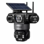 caméra de surveillance solaire ptz 18mp uhd 6k 3 objectifs lens 4g v380 pro mipvision mip-d20