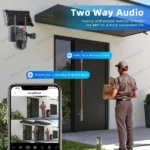 Caméra de Surveillance Solaire PTZ 8MP 4K Wi-Fi Double Objectif HongGlobal V380 Pro – Image 7