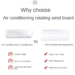 déflecteur d'air pour climatiseur extensible réglable avec trous