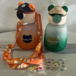 gourde enfant naughty bear 500ml avec sangle et casquette