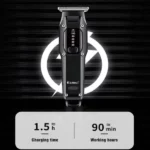 kemei km-659 tondeuse cheveux professionnelle sans fil rechargeable