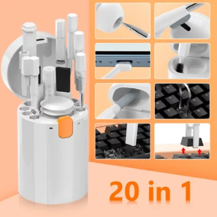 kit de nettoyage multifonctionnel 20en1 pour claviers, écrans, écouteurs et appareils électroniques