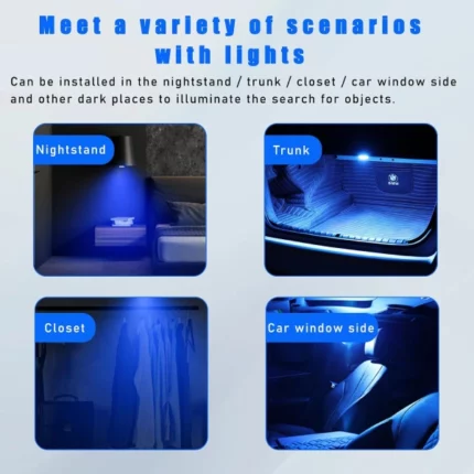 lampe led rgb tactile rechargeable usb pour intérieur voiture et salons