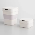 poubelle intelligente pliable avec capteur automatique 17.5l